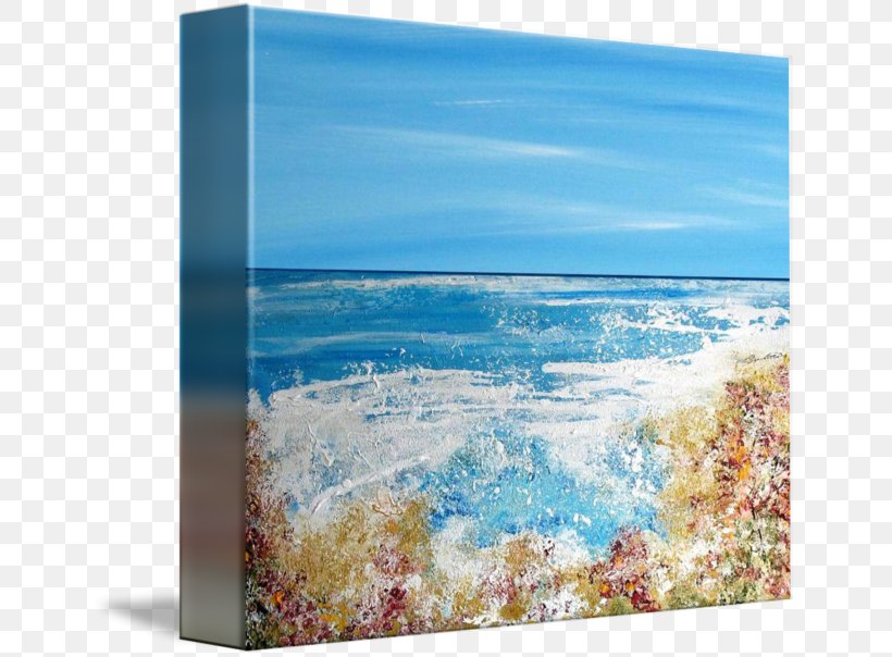 Freeport Painting Shore Ocean Gallery Wrap, PNG, 650x604px, Freeport, Aqua, Art, Bahamas, Canvas Download Free