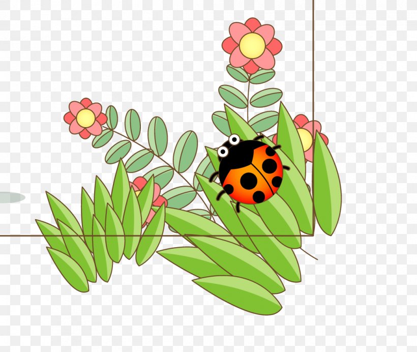 Ladybird Floral Design Icon, PNG, 1045x883px, Ladybird, Art, Butterfly, Cartoon, Child Download Free