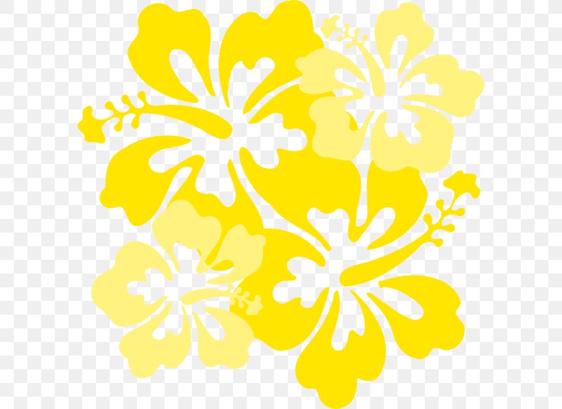 Hawaiian Flower Clip Art, PNG, 594x598px, Hawaii, Black And White, Branch,  Cartoon, Cut Flowers Download Free
