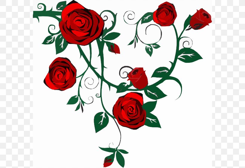 Rose Vine Drawing Clip Art, PNG, 600x565px, Rose, Art, Artwork, Black Rose, Cut Flowers Download Free