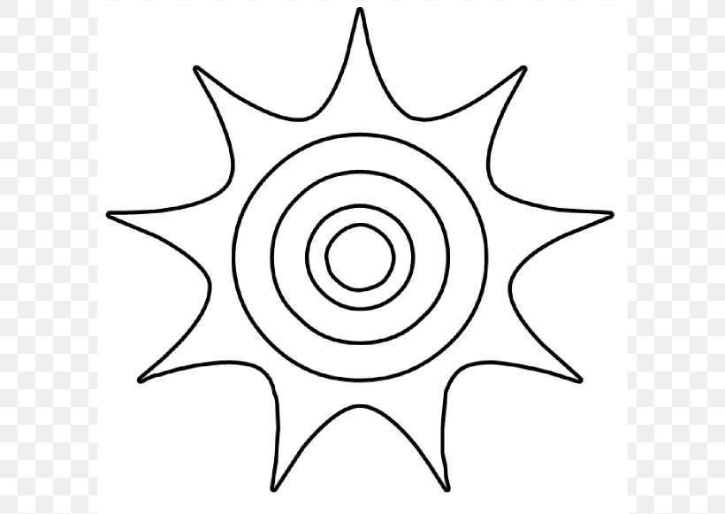 Sun Drawing Clip Art, PNG, 600x581px, Sun, Area, Artwork, Black And White, Drawing Download Free