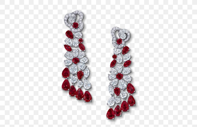 Earring Graff Diamonds Jewellery Gemstone Ruby, PNG, 530x530px, Earring, Bling Bling, Body Jewelry, Bracelet, Charlene Princess Of Monaco Download Free