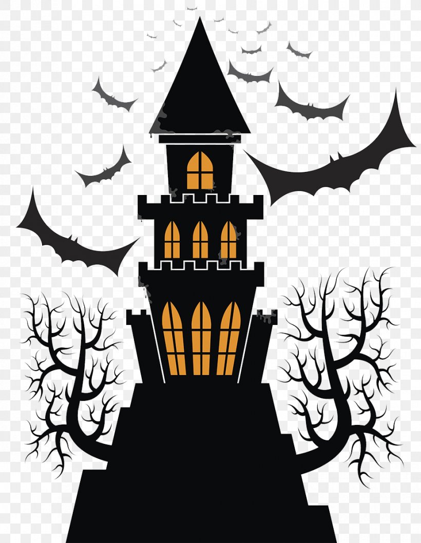 Frankenstein Castle Halloween Clip Art, PNG, 930x1200px, Frankenstein Castle, Art, Black And White, Branch, Fictional Character Download Free