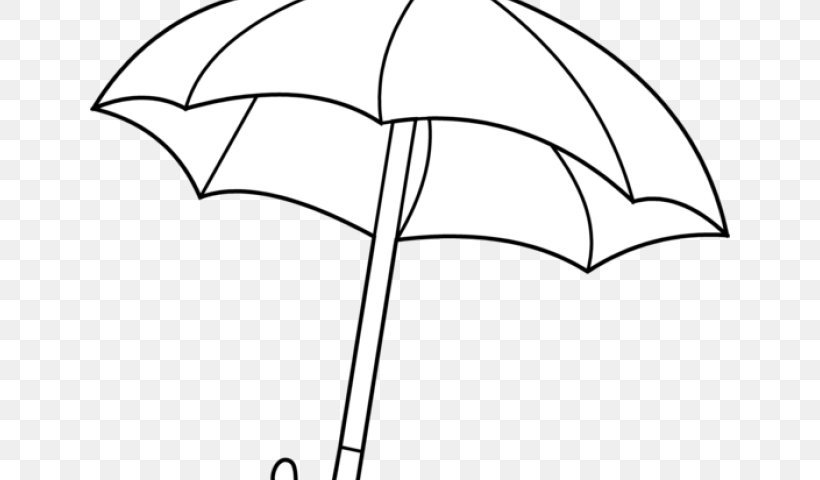 Clip Art Image Umbrella Illustration, PNG, 640x480px, Umbrella, Area, Black And White, Black And White Graphics, Branch Download Free