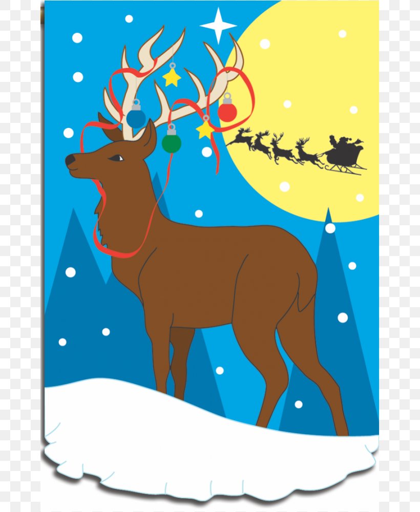 Reindeer Elk Clip Art Illustration Fauna, PNG, 726x1000px, Reindeer, Antler, Area, Art, Character Download Free