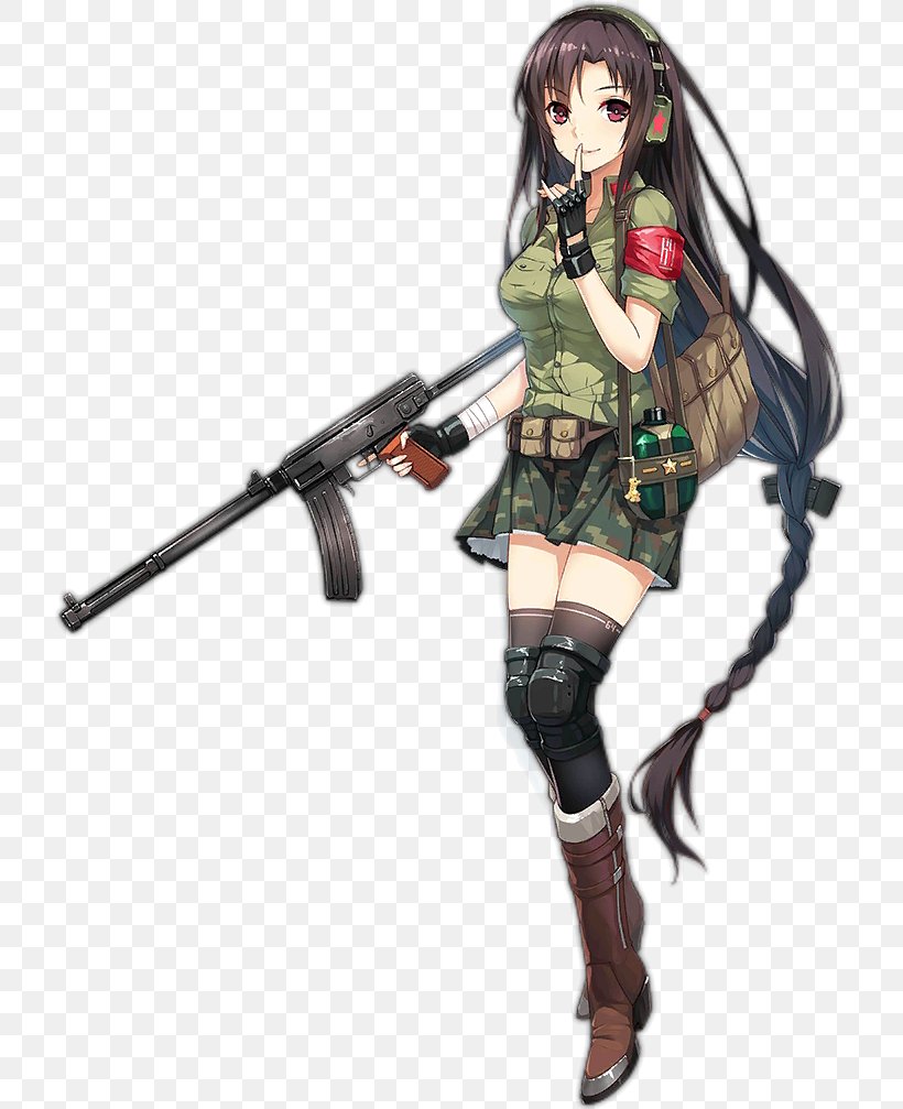 Girls' Frontline Type 64 Submachine Gun ArmaLite AR-15 Skill, PNG, 720x1007px, Watercolor, Cartoon, Flower, Frame, Heart Download Free