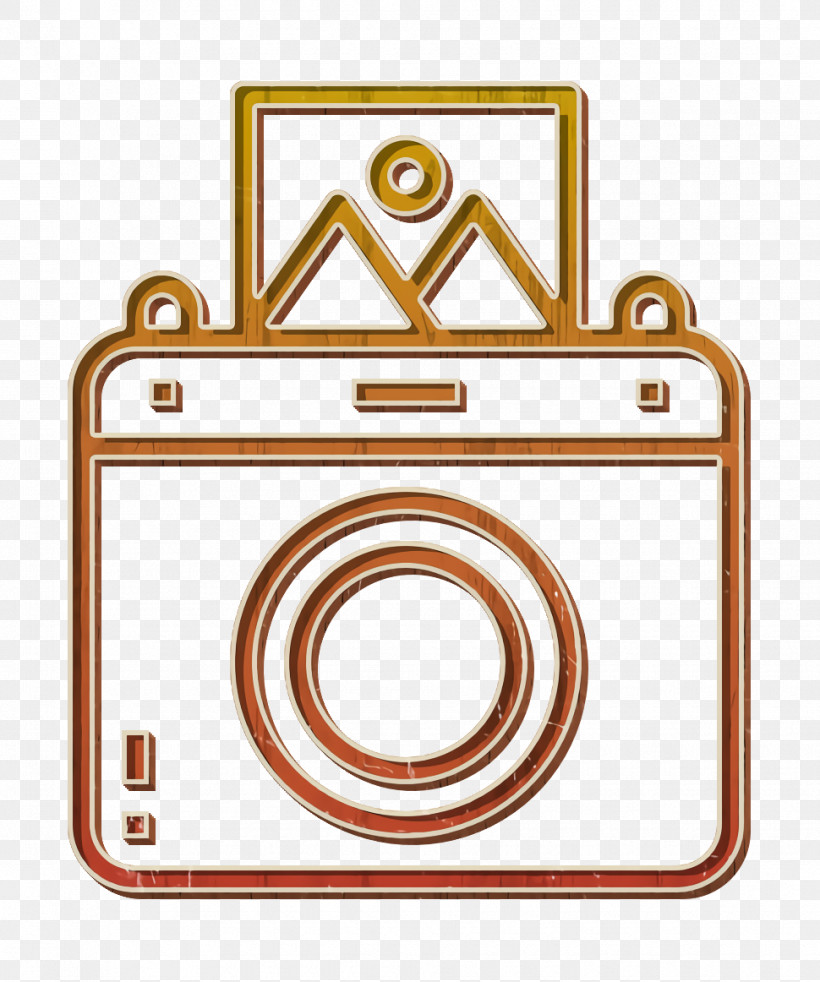 Polaroid Icon Photography Icon Instant Camera Icon, PNG, 970x1162px, Polaroid Icon, Brass, Copper, Instant Camera Icon, Line Download Free