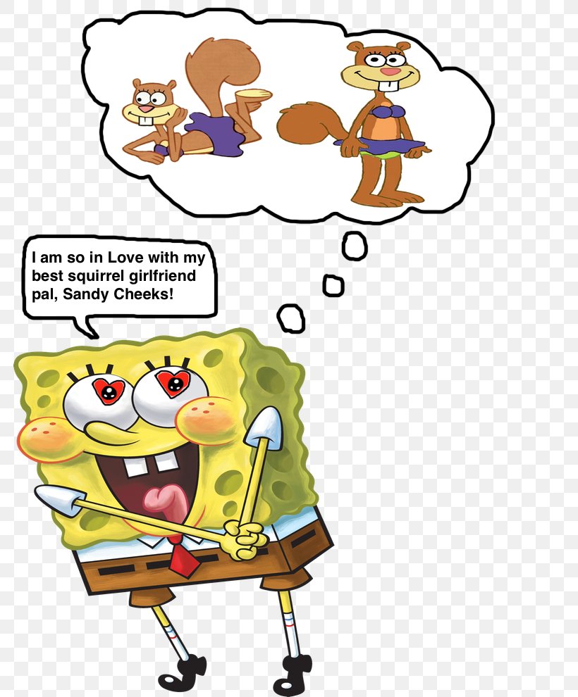 spongebob and sandy as humans