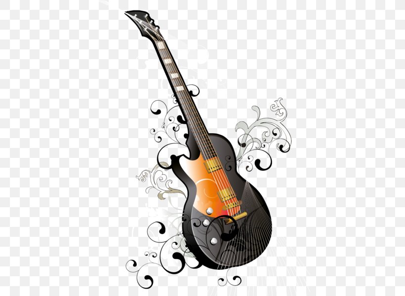 Electric Guitar Musical Instruments Musical Note, PNG, 436x600px, Watercolor, Cartoon, Flower, Frame, Heart Download Free