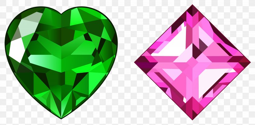 Red Diamonds Heart Clip Art, PNG, 4488x2216px, Diamond, Amethyst, Color, Diamond Color, Emerald Download Free