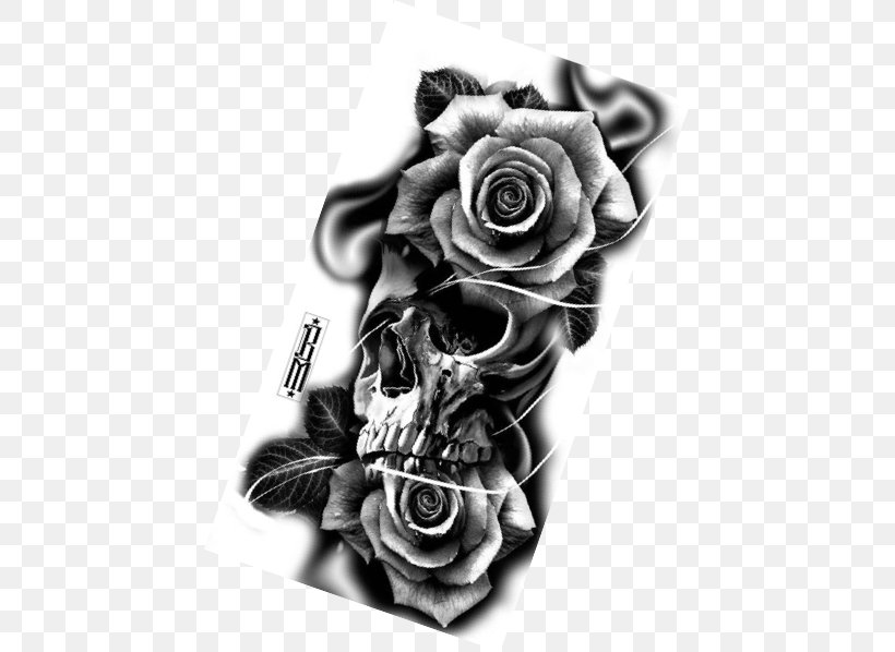 Redberry Tattoo Studio Skull Black-and-gray Design, PNG, 446x598px, Tattoo, Abziehtattoo, Art, Black And White, Blackandgray Download Free