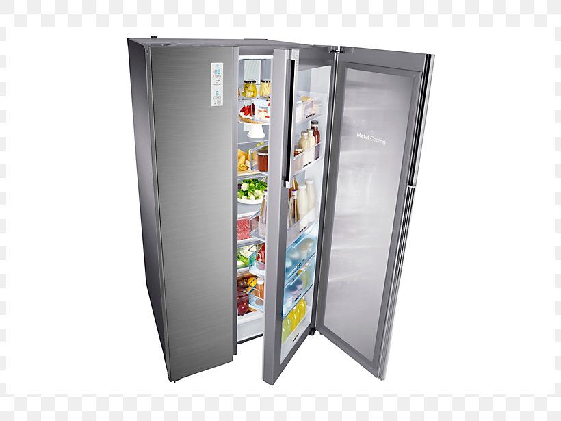 Refrigerator Kitchen Samsung Sams SideB RS57K4000SA / EF APlus Sr RS57K4000SA/EF LG Corp, PNG, 802x615px, Refrigerator, Door, Food, Home Appliance, House Download Free