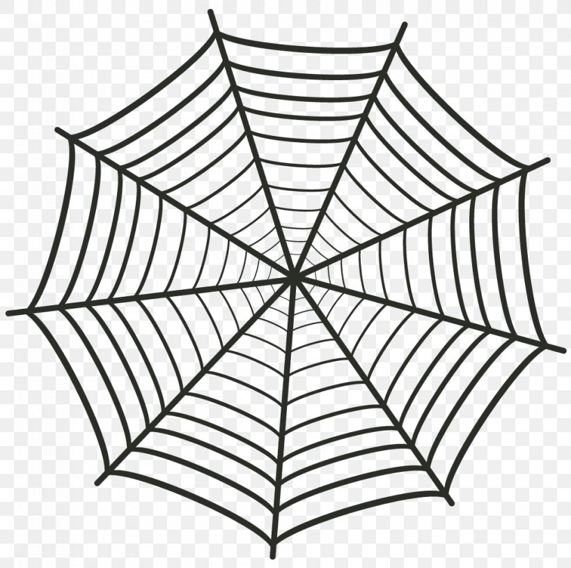 Spider-Man Spider Web Vector Graphics Clip Art, PNG, 1005x999px, Spider, Area, Black And White, Cartoon, Drawing Download Free