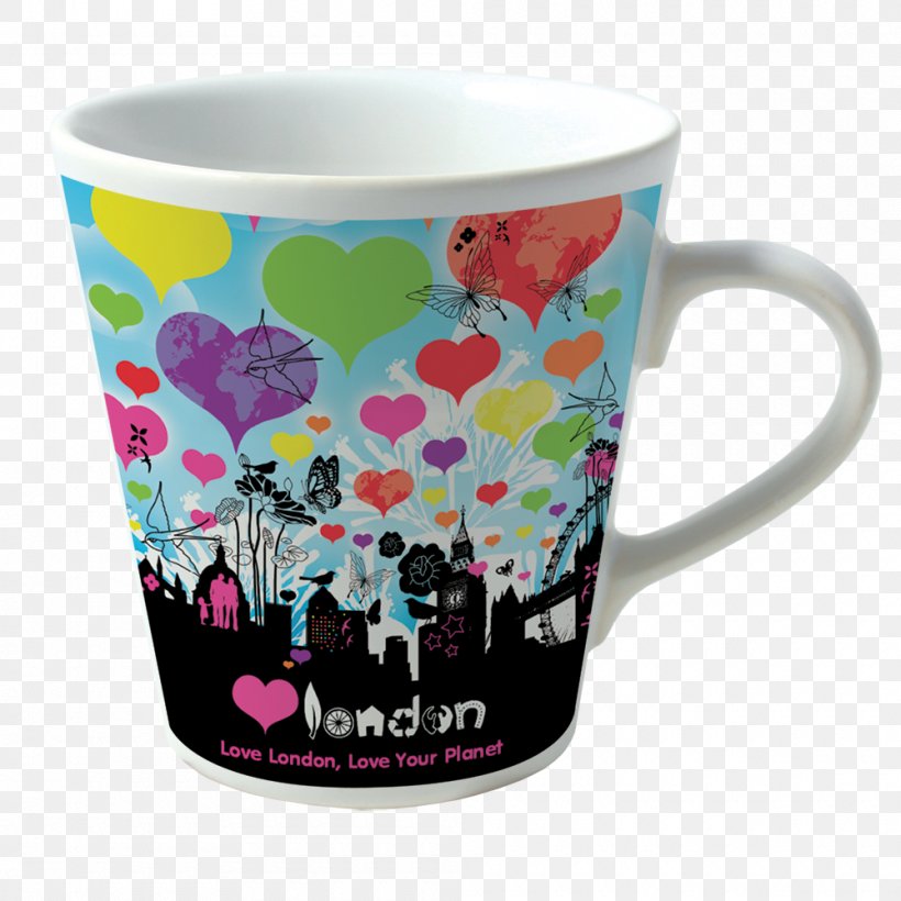 Coffee Cup Mug Printing Dye-sublimation Printer, PNG, 1000x1000px, Coffee Cup, Bone China, Ceramic, Color, Cup Download Free