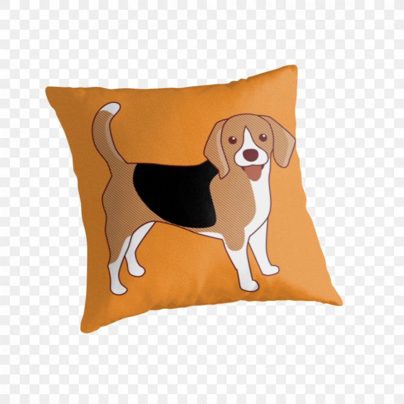 Dog Breed Beagle Throw Pillows Cushion, PNG, 875x875px, Dog Breed, Animated Cartoon, Beagle, Breed, Carnivoran Download Free