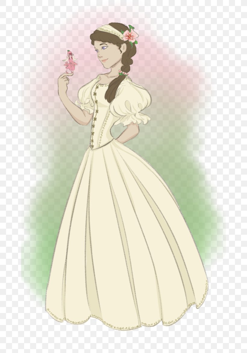 Gown Illustration Drawing Shoulder /m/02csf, PNG, 680x1173px, Watercolor, Cartoon, Flower, Frame, Heart Download Free