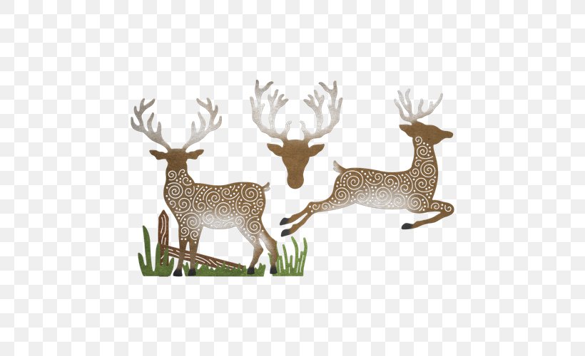 Reindeer Cheery Lynn Designs Antler White-tailed Deer, PNG, 500x500px, Reindeer, Antler, Art, Cheery Lynn Designs, Deer Download Free