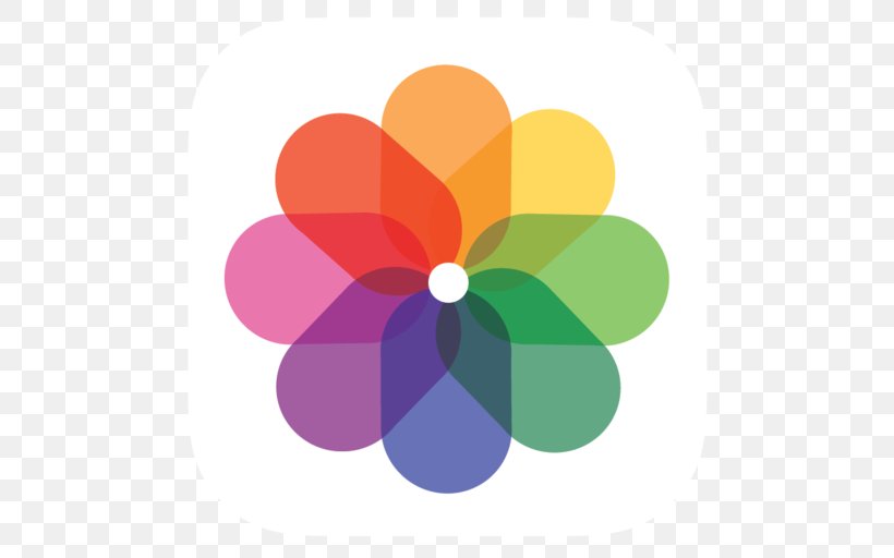 Apple Photos IOS 7 App Store, PNG, 512x512px, Apple Photos, App Store, Apple, Flower, Ibooks Download Free
