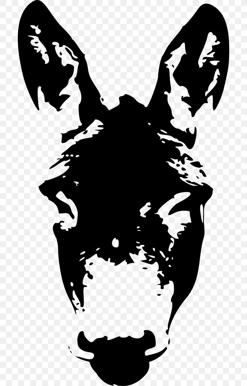 Donkey Mule Drawing Silhouette, PNG, 702x1280px, Donkey, Art, Black, Black And White, Digital Image Download Free