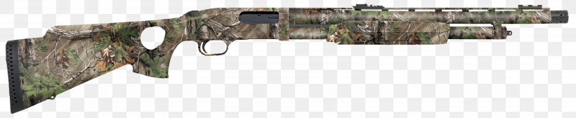 Trigger Firearm Shotgun Mossberg 500 O.F. Mossberg & Sons, PNG, 3196x661px, Watercolor, Cartoon, Flower, Frame, Heart Download Free
