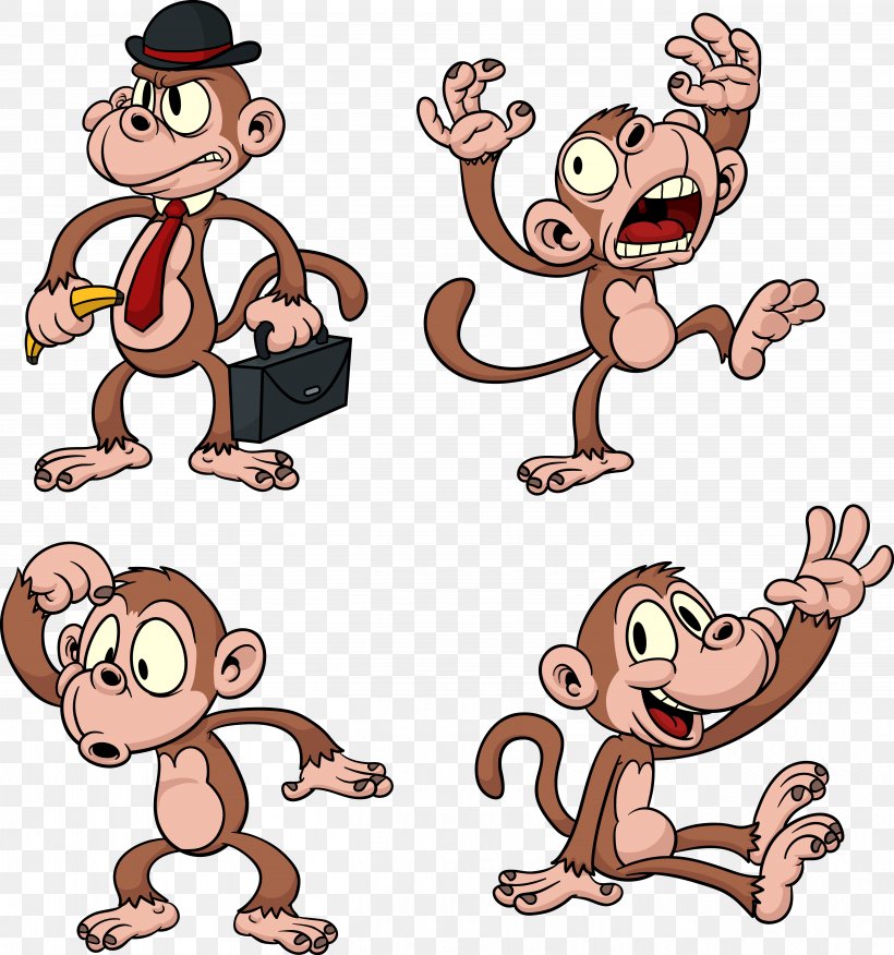 Ape The Evil Monkey Gorilla Chimpanzee, PNG, 5234x5595px, Watercolor, Cartoon, Flower, Frame, Heart Download Free