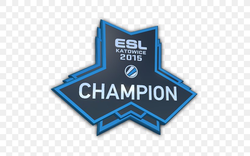 Counter-Strike: Global Offensive ESL One Katowice 2015 ESL One Cologne 2015 ICC Champions Trophy EMS One Katowice 2014, PNG, 512x512px, Counterstrike Global Offensive, Badge, Blue, Brand, Champion Download Free