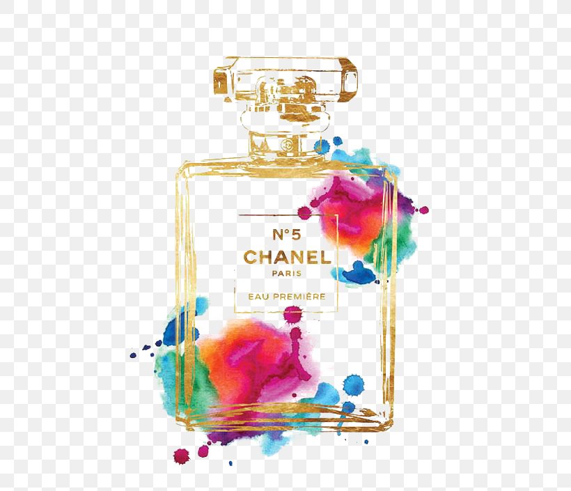 Chanel No 5 Perfume Watercolor Painting Poster Png 564x705px Chanel No 5 Art Chanel Coco Coco