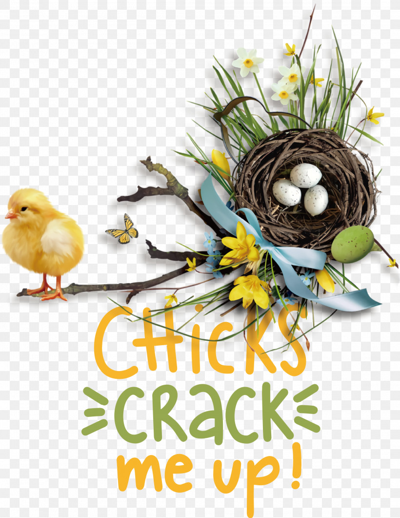 Chicks Crack Me Up Easter Day Happy Easter, PNG, 2317x3000px, Easter Day, Drawing, Floral Design, Flower, Happy Easter Download Free