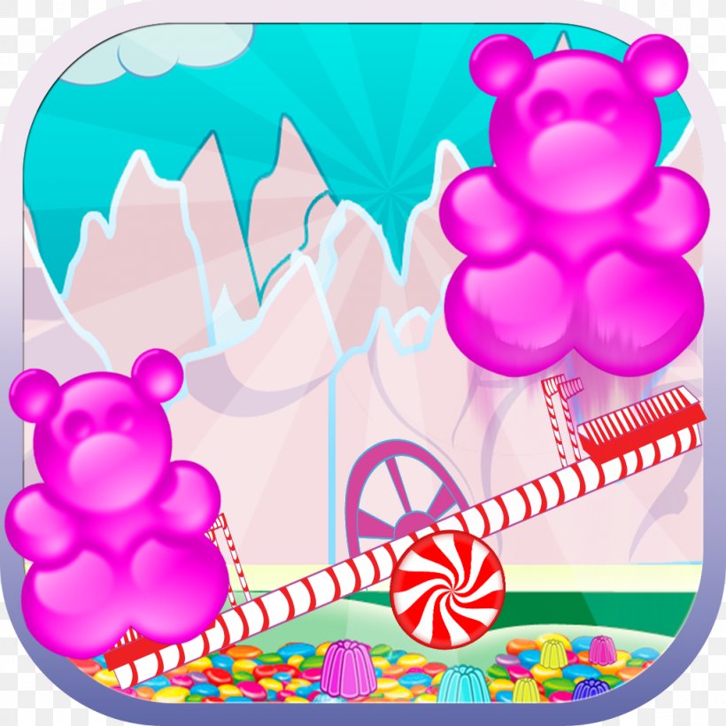 Gummy Bear Pink M Clip Art, PNG, 1024x1024px, Gummy Bear, Bear, Flower, Magenta, Petal Download Free