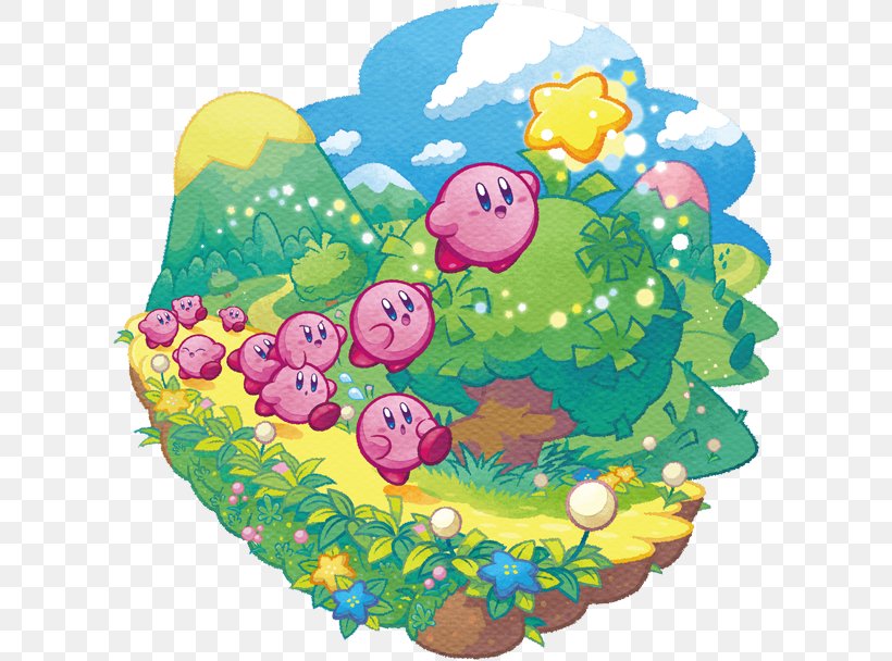 Kirby Mass Attack Kirby: Canvas Curse Kirby: Squeak Squad Kirby's Epic Yarn, PNG, 614x608px, Kirby Mass Attack, Art, Baby Toys, Balloon, Concept Art Download Free