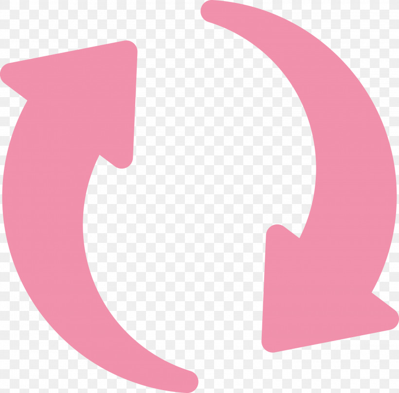 Reload Arrow, PNG, 3000x2963px, Reload Arrow, Material Property, Pink, Symbol, Text Download Free