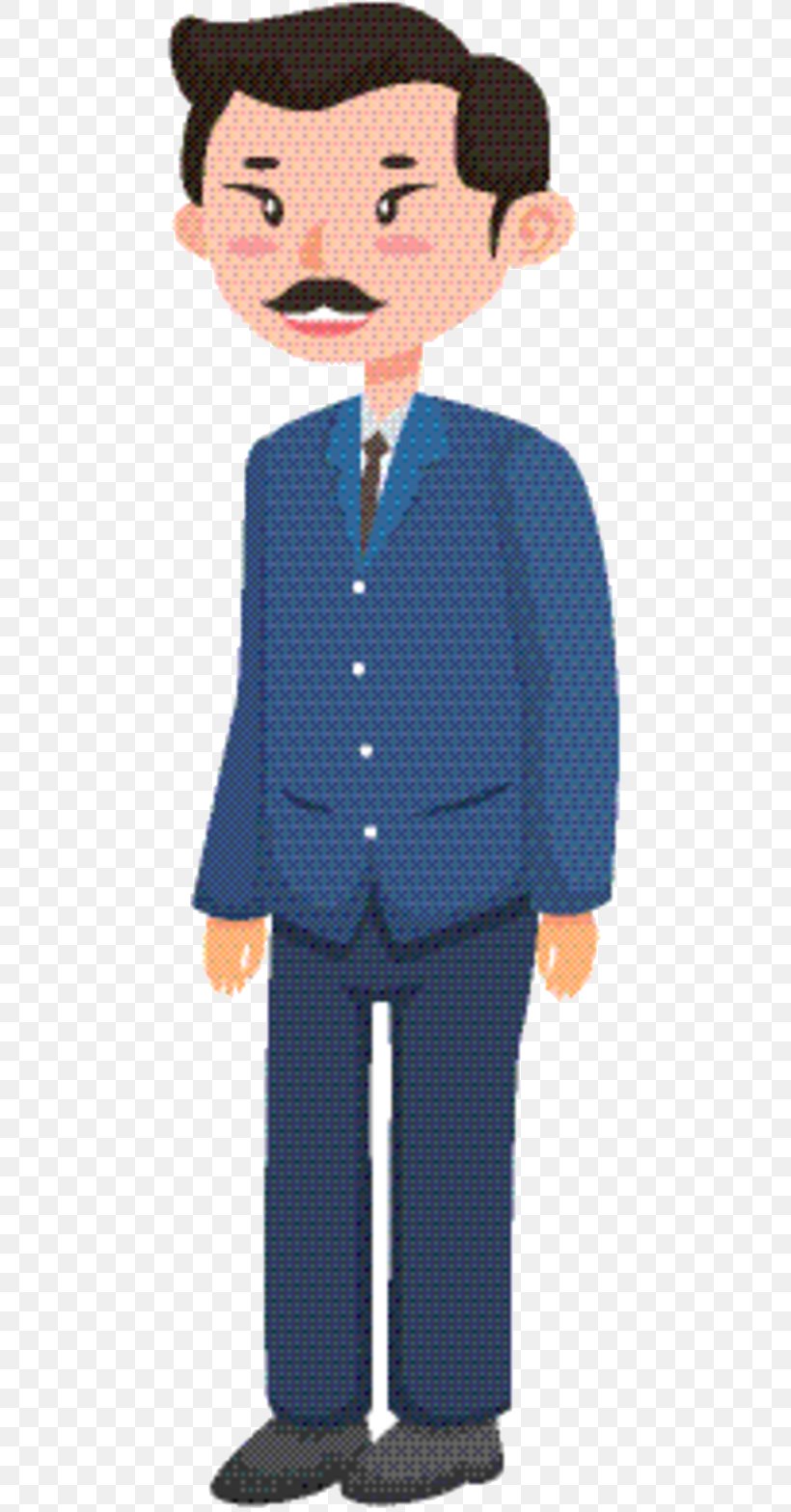 Character Cartoon Pattern Headgear Human, PNG, 486x1568px, Character, Behavior, Blazer, Blue, Button Download Free