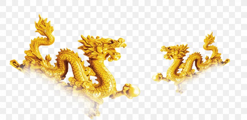 Chinese Dragon, PNG, 1215x593px, Chinese Dragon, Dragon, Gold, Jewellery, Symbol Download Free