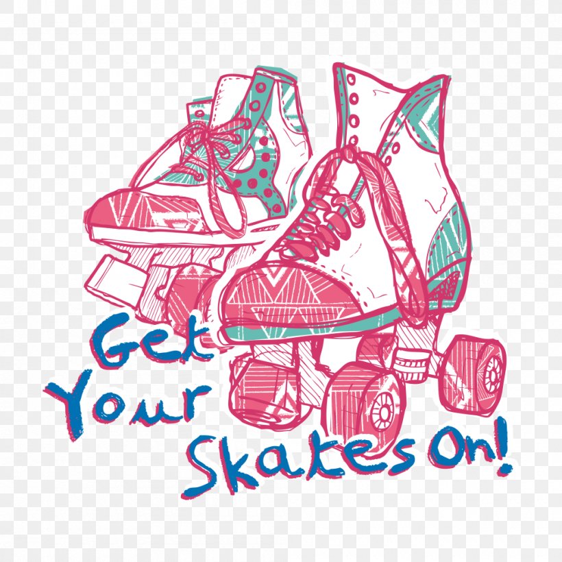 Roller Skates Roller Shoe Ice Skating, PNG, 1000x1000px, Roller Skates, Footwear, Ice Skate, Ice Skating, Pink Download Free