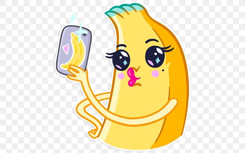 Banana Sticker Telegram Fruit Clip Art, PNG, 512x512px, Banana, Chicken, Diet, Emoticon, Fruit Download Free