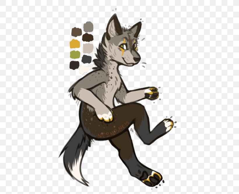Cat Coyote Furry Fandom Gray Wolf Illustration, PNG, 500x667px, Cat, Art, Canidae, Carnivoran, Cartoon Download Free