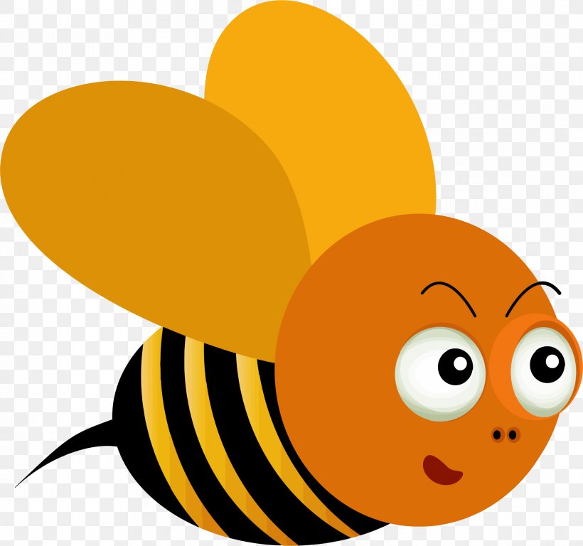 Honey Bee Bumblebee Clip Art, PNG, 2336x2188px, Bee, Bumblebee, Butterfly, Cartoon, Comics Download Free