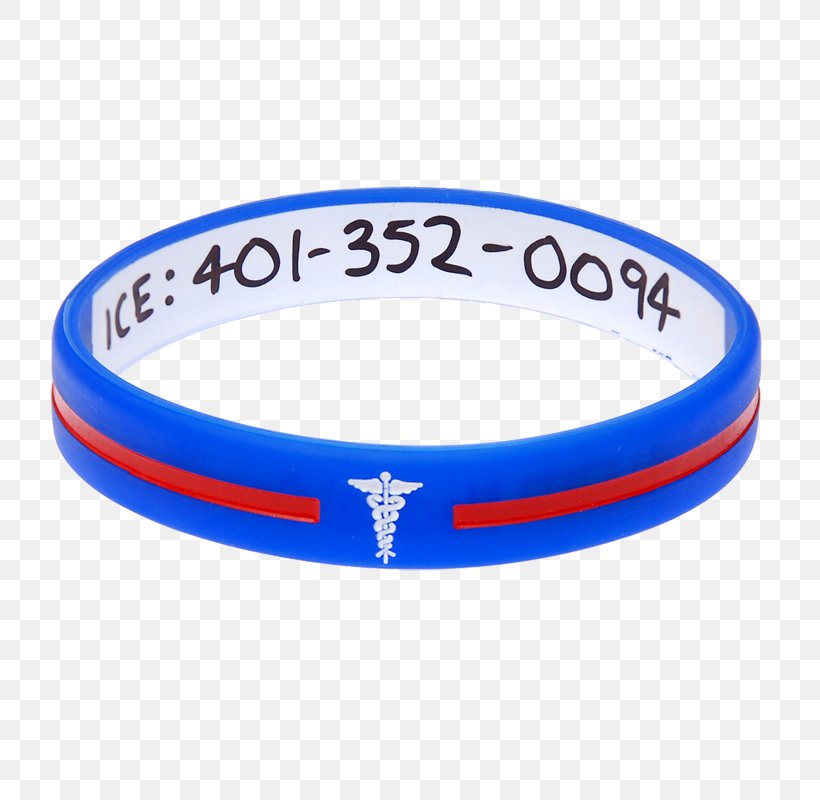 Medical Identification Tag Bangle Wristband Bracelet Allergy, PNG, 800x800px, Medical Identification Tag, Allergy, Bangle, Blue, Body Jewellery Download Free
