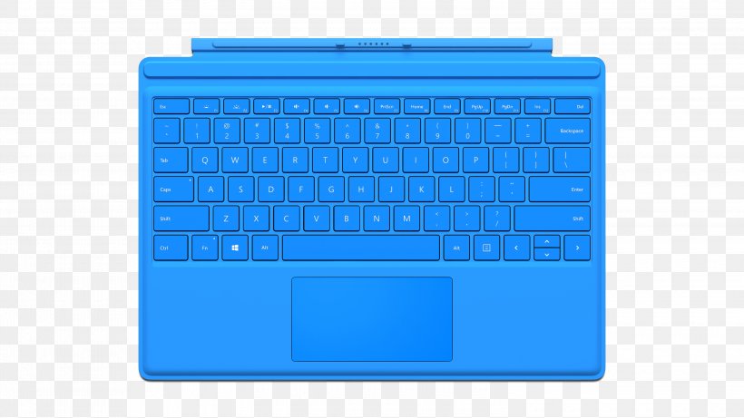 Surface Pro 4 Computer Keyboard Surface Pro 3 Blue, PNG, 3000x1688px, Surface Pro 4, Blue, Brightness, Cobalt Blue, Color Download Free