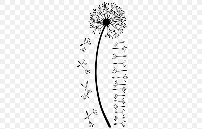 Wall Decals Dandelion Room Black And White Leaf, PNG, 700x525px, Wall Decals, Area, Black, Black And White, Body Jewellery Download Free