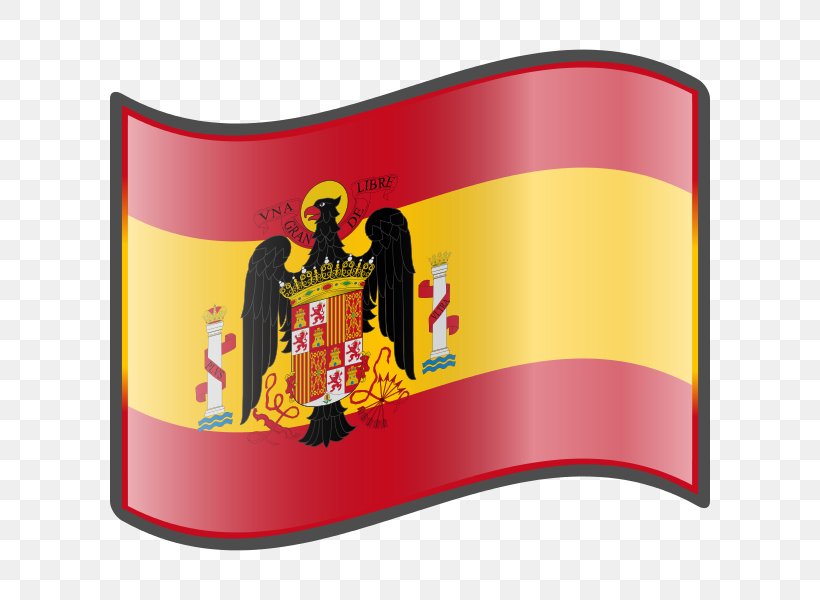 Francoist Spain Flag Of Spain National Flag, PNG, 600x600px, Francoist Spain, Aragonian Lippu, Brand, Ensign, Falangism Download Free
