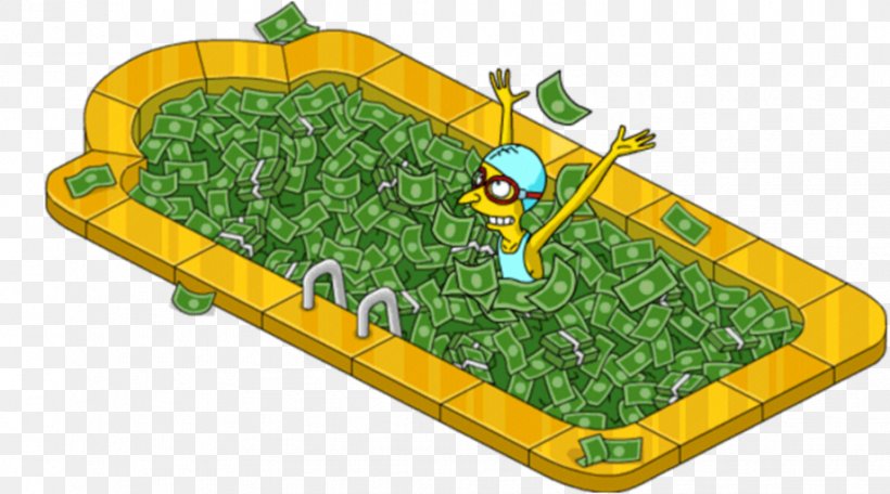Money Burning Recreation The Simpsons: Tapped Out Swimming Pool, PNG, 919x512px, Money, Anonymous, Area, Grass, Hangover Download Free