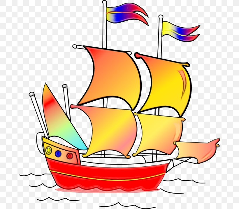 Transparency Ship Boat Sail Drawing, PNG, 691x720px, Watercolor, Boat, Carrack, Columbus Day, Drawing Download Free