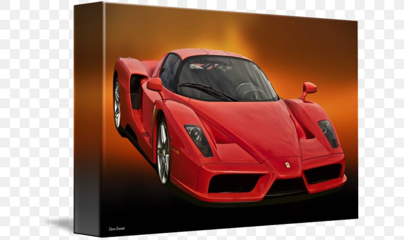 Enzo Ferrari Car Automotive Design Gallery Wrap, PNG, 650x488px, Enzo Ferrari, Art, Auto Racing, Automotive Design, Automotive Exterior Download Free