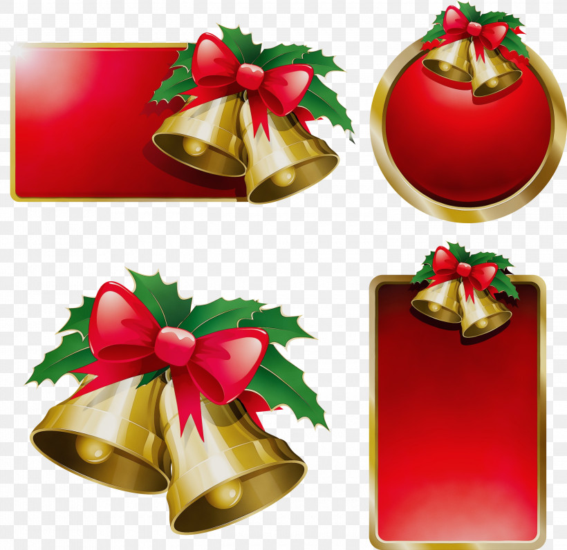 Christmas Ornament, PNG, 3000x2914px, Watercolor, Bell, Christmas Cracker, Christmas Decoration, Christmas Ornament Download Free