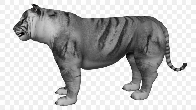 Zoo Tycoon 2: Extinct Animals Zoo Tycoon 2: Marine Mania Lion Trinil Tiger White Tiger, PNG, 960x540px, Zoo Tycoon 2 Extinct Animals, Animal Figure, Bengal Tiger, Big Cats, Black And White Download Free