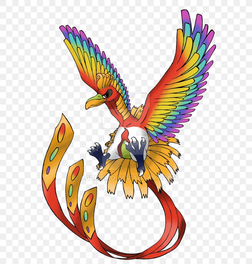 Ho-Oh Pokémon Sun And Moon Lugia Entei, PNG, 600x859px, Hooh, Arceus, Beak, Bird, Celebi Download Free