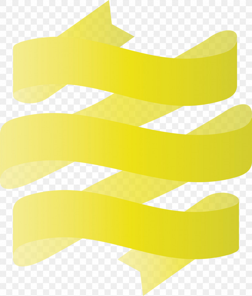 Yellow Font Line Meter Geometry, PNG, 2557x3000px, Ribbon, Geometry, Line, Mathematics, Meter Download Free