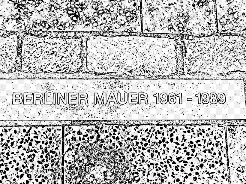 Berlin Wall East Side Gallery Brandenburg Gate Clip Art, PNG, 2400x1798px, Berlin Wall, Area, Berlin, Berlin Wall Graffiti Art, Black And White Download Free