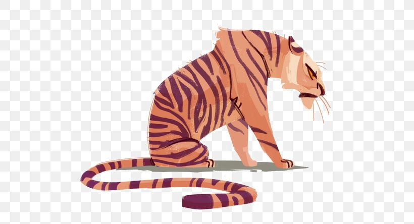 Cat Tiger Kitten Drawing Illustration, PNG, 564x444px, Cat, Animal, Art, Big Cat, Big Cats Download Free